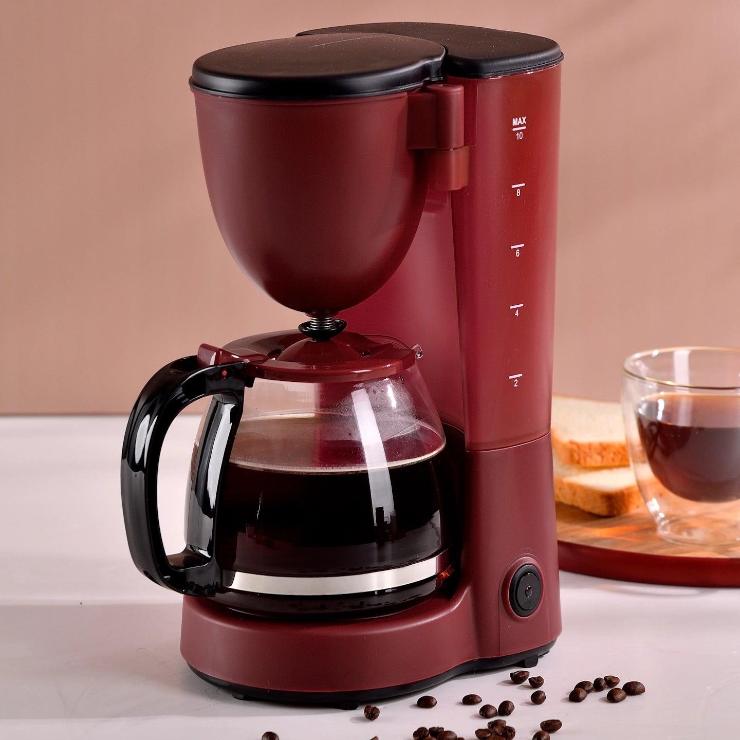 Cafetera de Goteo 600W 1.25L Maroon - Bergner